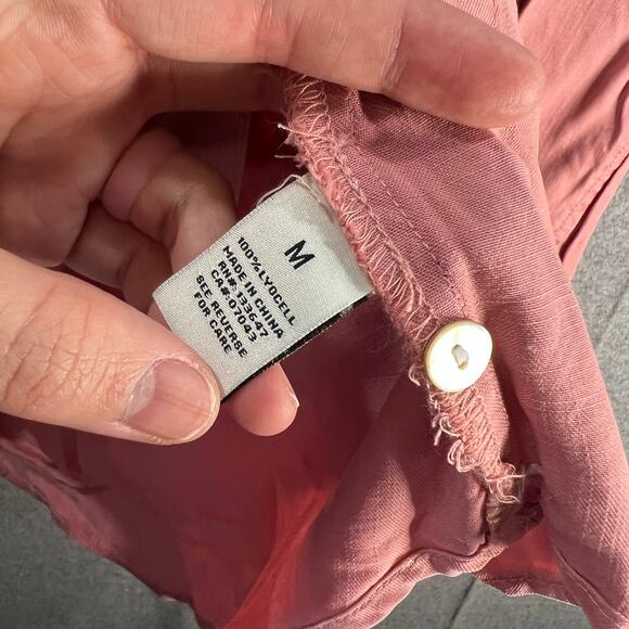 SERRA RETREAT BY JOIE RUCKER Malibu Bluffs Denim Shirt / Ela Rosie Pink Medium - Picture 12 of 12